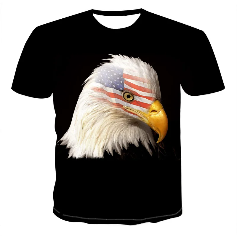Футболка мужская с принтом американского Орла Printed рубашка коротким рукавом в