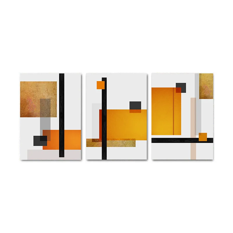 

Golden Abstract Canvas Painting Minimalist Nordic Poster and Print Contemporary Wall Art Picture Modern Living Room Decoration