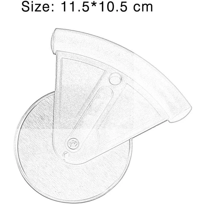 

2 Pizza Cutter Wheel Noodle Machine Baking Stainless Steel with Cover