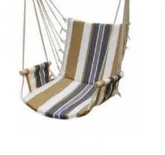 Брезентовый гамак без кронштейна для взрослых, крытая качающаяся люлька, уличное кресло, детский гамак, туристический с подушкой, подшипник 120 кг - Цвет: 2