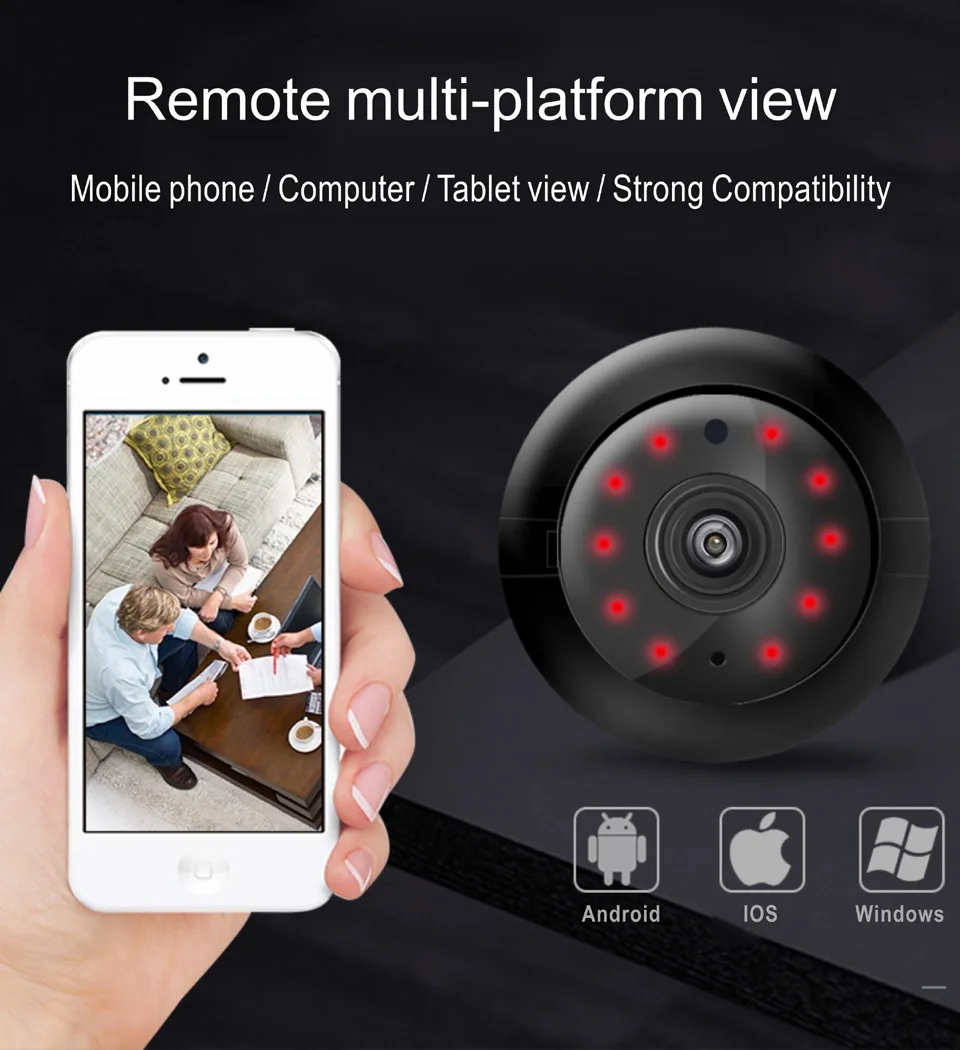 Мини ip-камера Wifi 2.0MP HD CCTV IR ночное видение Обнаружение движения маленькая беспроводная микро камера Детский Монитор P2P Домашняя безопасность
