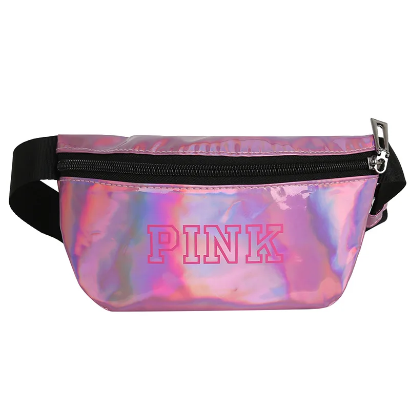 Новая голографическая розовая поясная сумка лазерный пояс светоотражающая ПУ