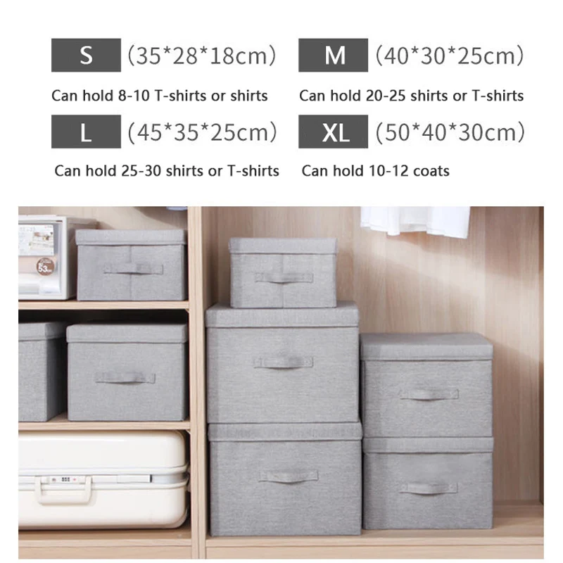 

Dust-proof Storage Box with Lid Clothes Quilt Socks Organizer Closet Organizer Huge Capacity Storage Box Organizer for Clothes