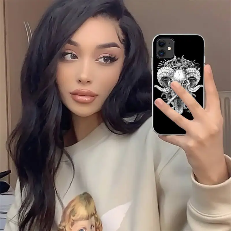 

Goat Head Satan Black art Phone Case For iphone 12 mini 5 5s 5c se 6 6s 7 8 plus x xs xr 11 pro max