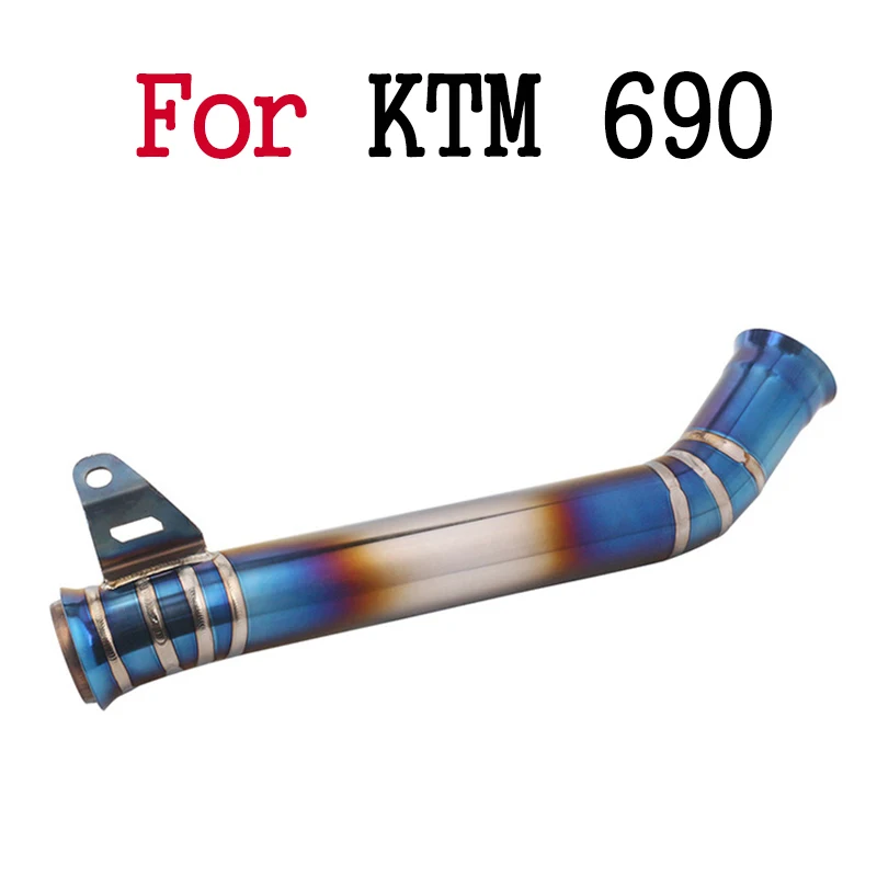 

For KTM Duke 690 2012 2013 2014 2015 2016 2017 Motorcycle Link Tube Exhaust Pipe Middle Mid Pipe Slip-on