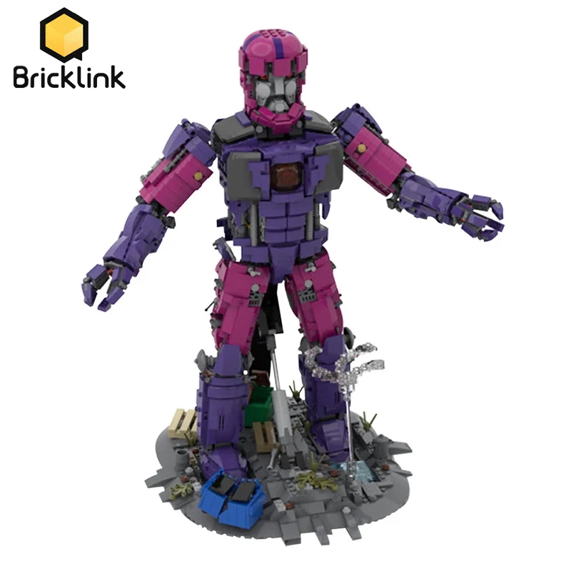 Конструктор Bricklink Звездные Супергерои фильмы Figues XMen Sentinel IScream клон робот воин