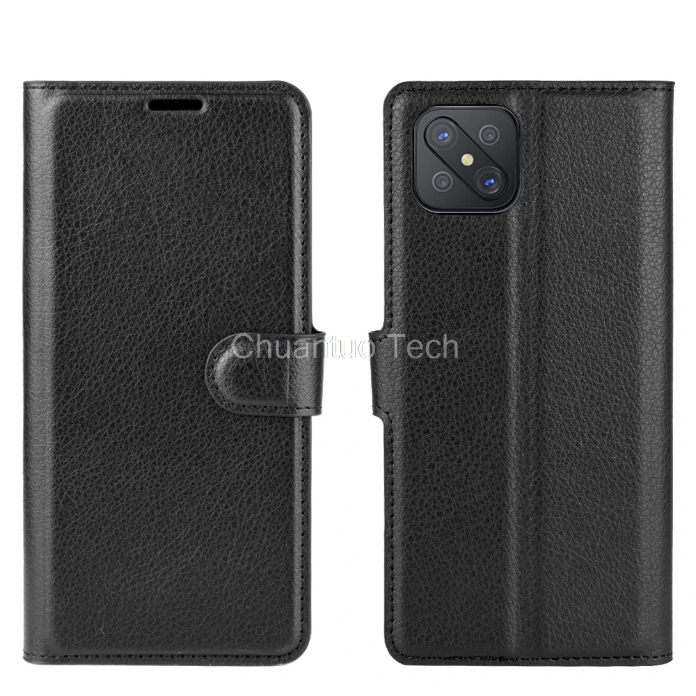 Чехол книжка из искусственной кожи для Oppo A92s флип кошелек чехлы телефонов чехол s