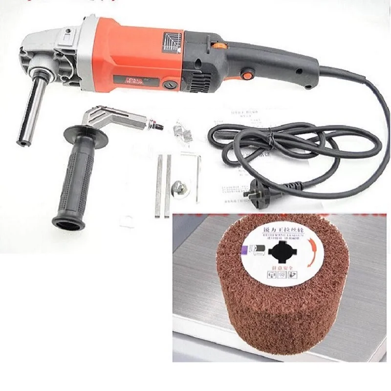 220V Профессиональный металлической проволоки машина для полировки Портативный