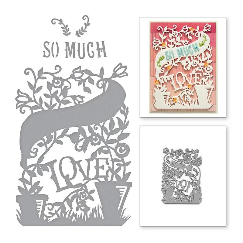 

Последняя модель 2020 года (Цветочная лоза любви) «сделай сам» для скрапбукинга, изготовления фотокарт, металлическая Форма для резки фотогра...