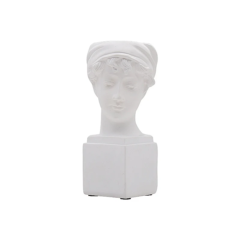 

Ins Nordic Style Portrait Pen Holder Decoration Sculpture Vase Home Decoration Flower Arrangement Dried Flower Simulation Flower