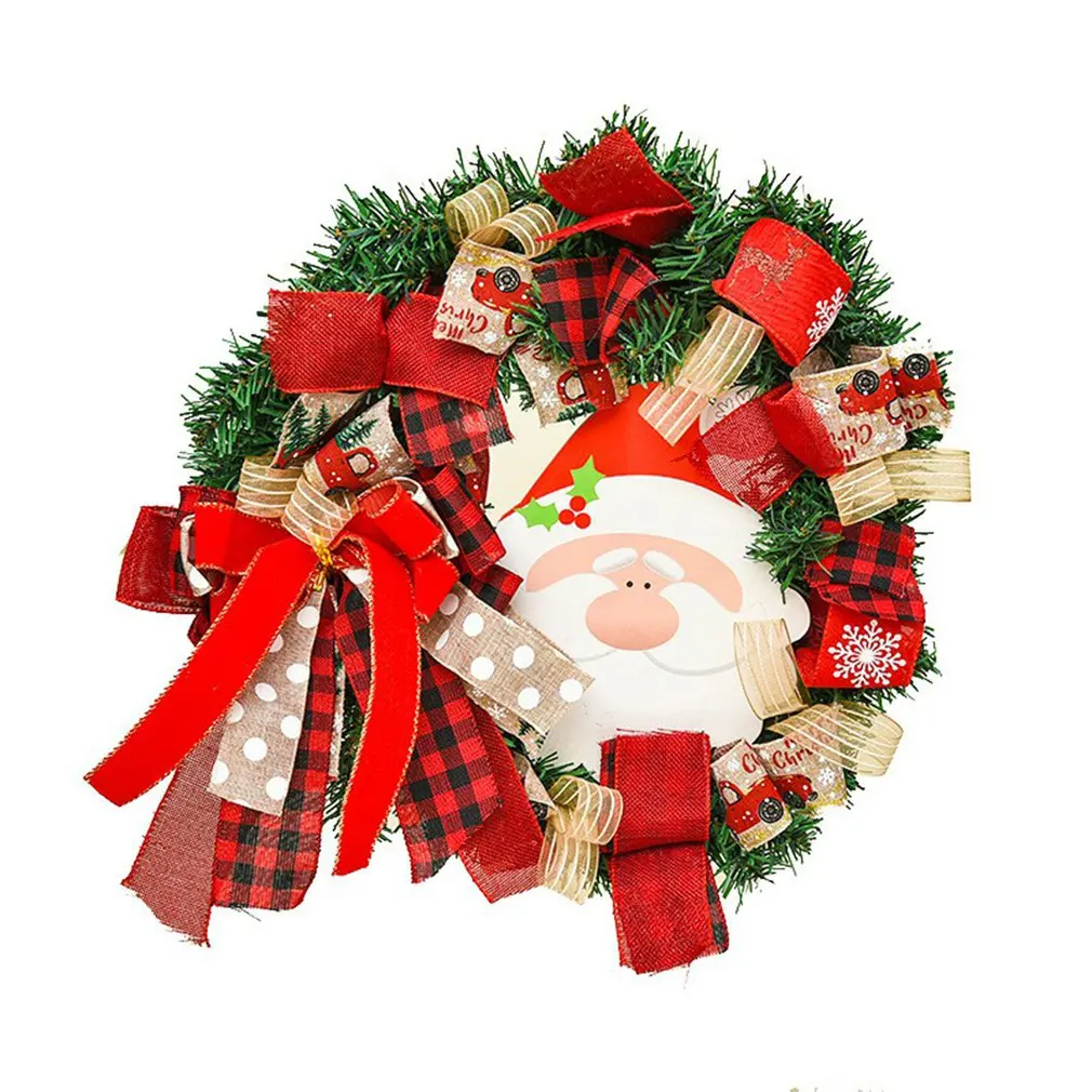 

2021 Christmas Wreath Garland Lights Ornament Door Hanger Decorations Supplies For Home Christmas Ornaments Xmas Gift
