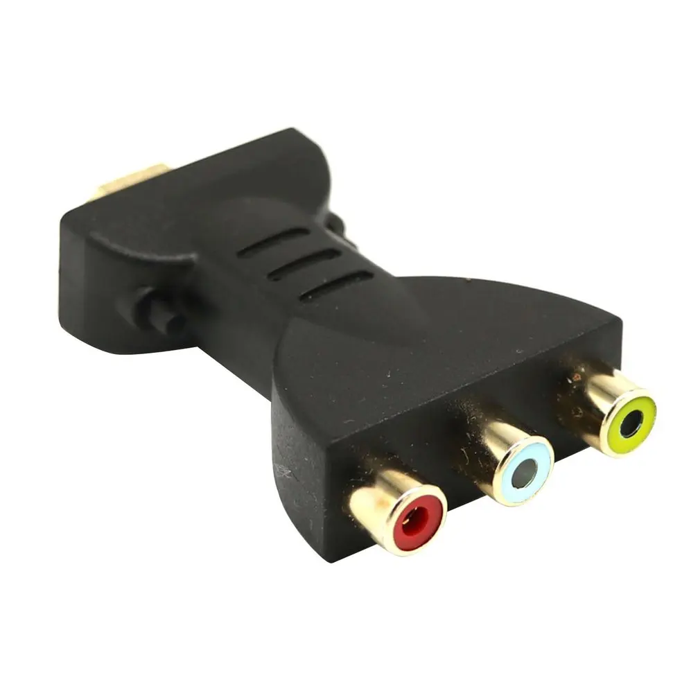 Гибкий портативный HDMI в 3 RCA Видео Аудио AV адаптер компонентный конвертер для HDTV DVD