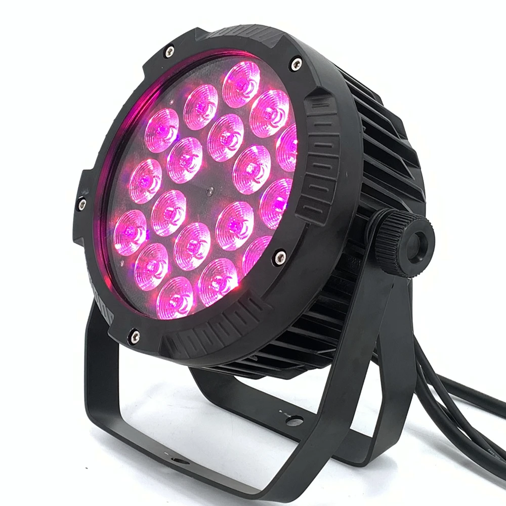 IP65 Водонепроницаемый 18x18 Вт Светодиодный светильник RGBWA UV 6in1 светодиодный Par DMX512
