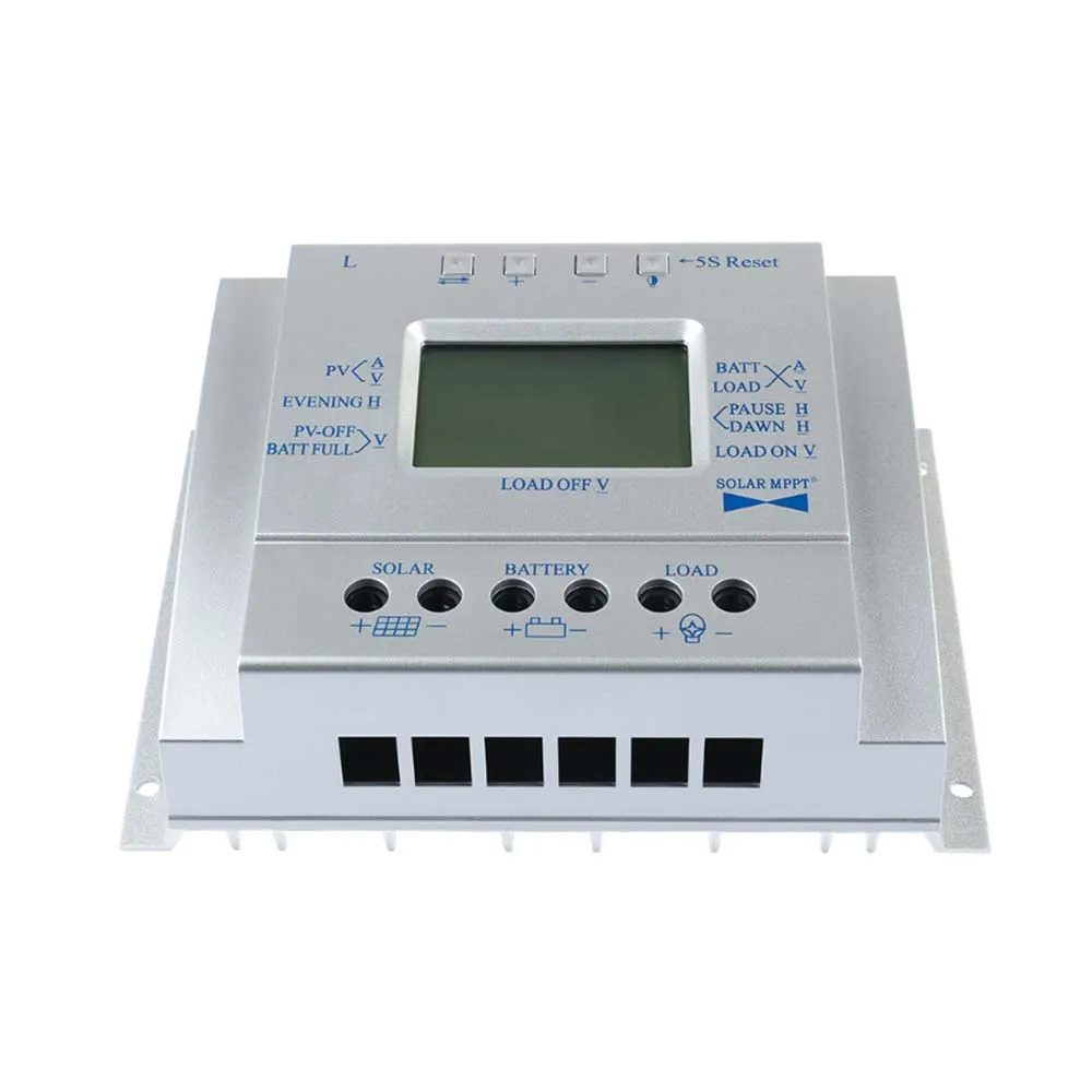 MPPT 80A L80 контроллер солнечной зарядки 12 В 24 в USB 1 5 А выход ЖК регулятор панели