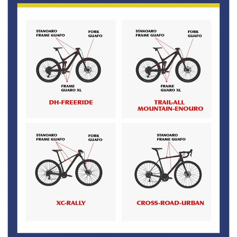 

3D MTB Mountain Bike Sticker Scratch-Resistant Protect Frame Protector Removeable Sticker Road Bicycle Paster Safety Tape New