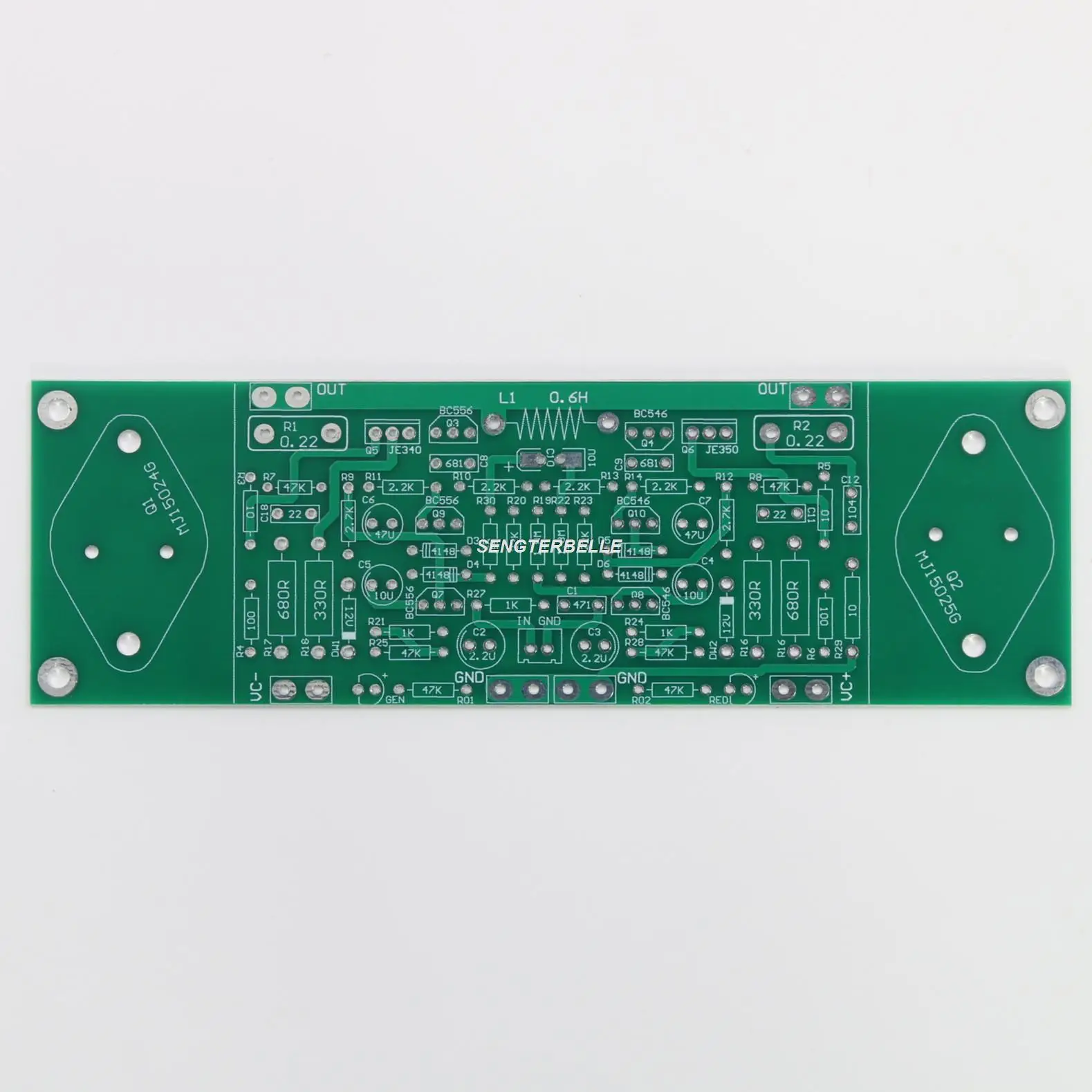 

Одна пара MJ15024/15025 Плата усилителя мощности PCB 20 Вт чистый класс A Amp музыкальная точность схема A1