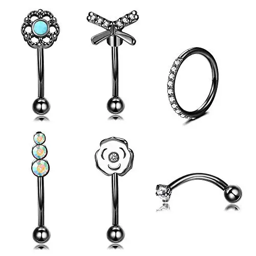 Серьги-гвоздики из нержавеющей стали для пирсинга бровей ювелирные украшения