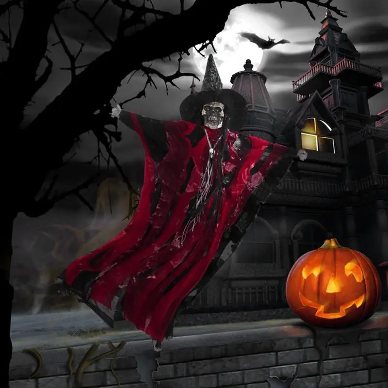 1 шт. Хэллоуин светящиеся ведьма фестиваль кулон Призрак вечерние бар ужас