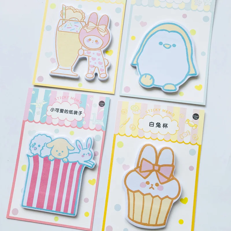 30 страниц Kawaii пингвин снежный кролик блокнот наклейка для планировщика школьные канцелярские принадлежности стикеры блокнот