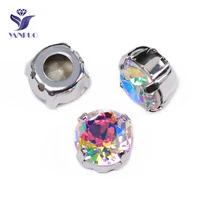 yanruo 1357 all sizes ab brilliant cut fancy stones setting k9 point back strass crystal glass rhinestones for sewing