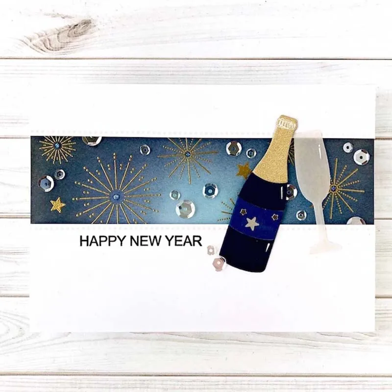 Cherrs вам металлический Трафаретный вырубной штамп и прозрачные наклейки