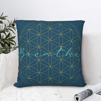 yoga and meditatio square pillowcase cushion cover cute home decorative polyester pillow case room simple 4545cm