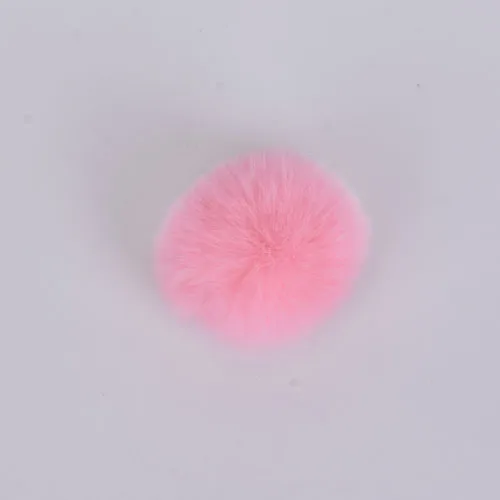 Брелок с помпоном из меха кролика 6 см | Украшения и аксессуары