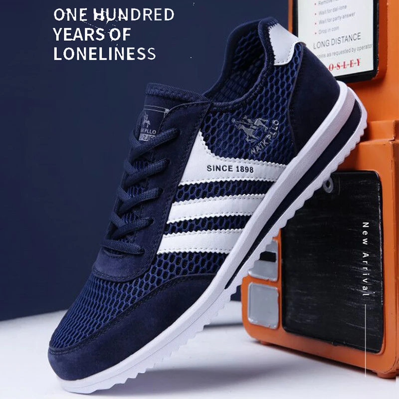 

Tide Men Sneakers Mesh Uppers Breathable Comfortable Walking Shoes Wear-Resistant Footwear Casual Travel Fitness Training Shoes