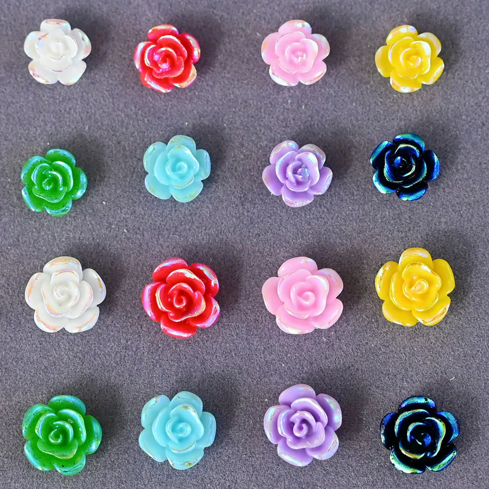 

2022 8-Color New Nail Electroplating Color Mixed Flower Ultra-Thin Resin Patch DIY Nail Jewelry Fashion Boutique Nail Decoration