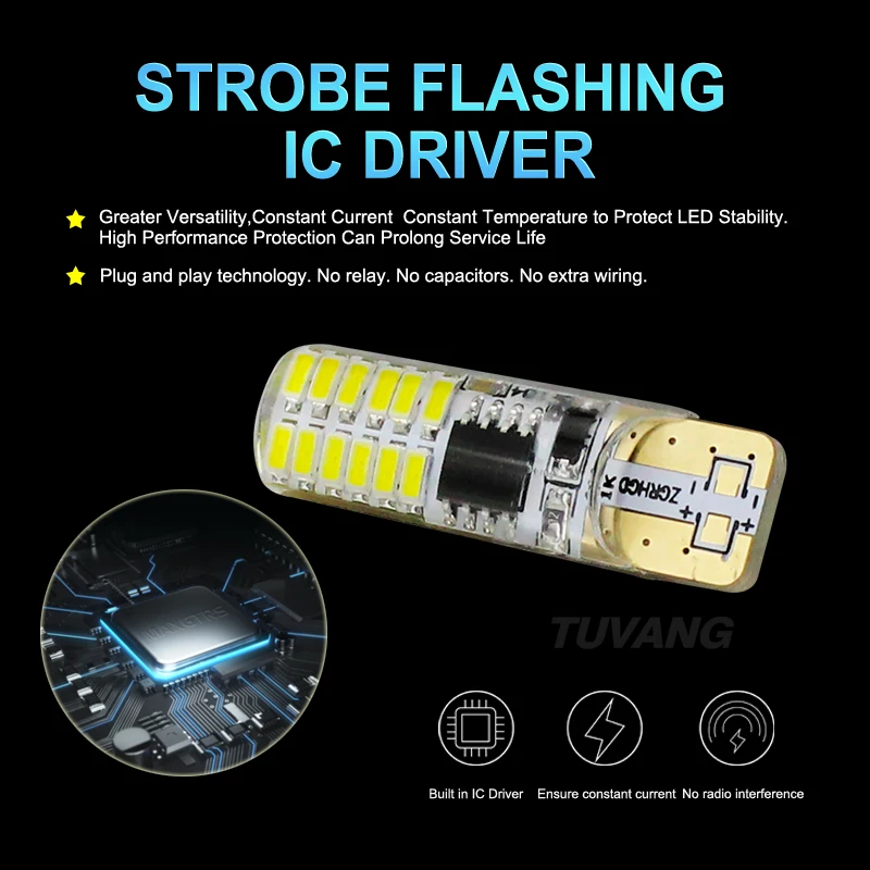 2 шт. Автомобильные светодиодные лампы T10 194 W5W 22 Led 3014SMD T10|Сигнальная лампа| |