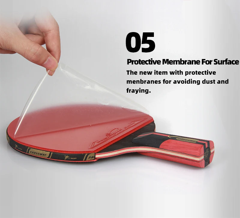 

CROSSWAY 6 Stars Ping Pong Racket Tyro Adult Club Training Super Powerfull Table Tennis Ping Pong Paddle with Killer Spin Case