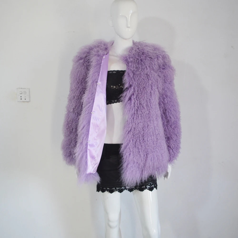 AU188 высокое качество Лидер продаж с завода пальто из монгольской овечьей шерсти