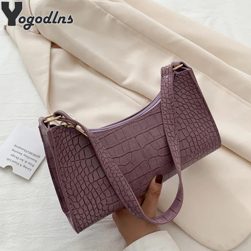 Сумка на плечо женская из экокожи под крокодиловую кожу|Сумки с ручками| |