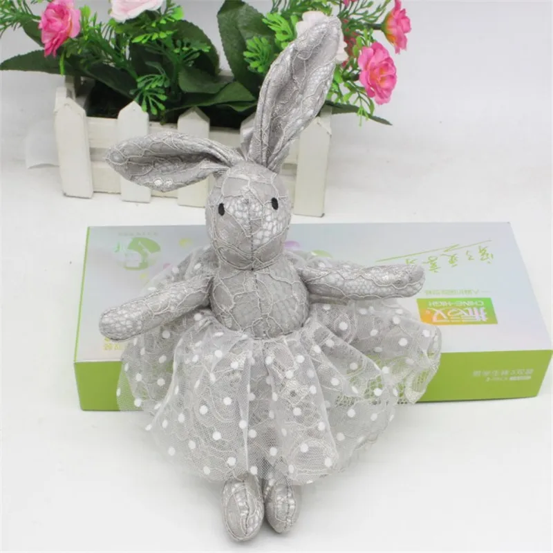 

18cm Cute wishing bouquet rabbit velvet long-legged rabbit doll plush toy pendant doll Keychain bag Decorations Accessories