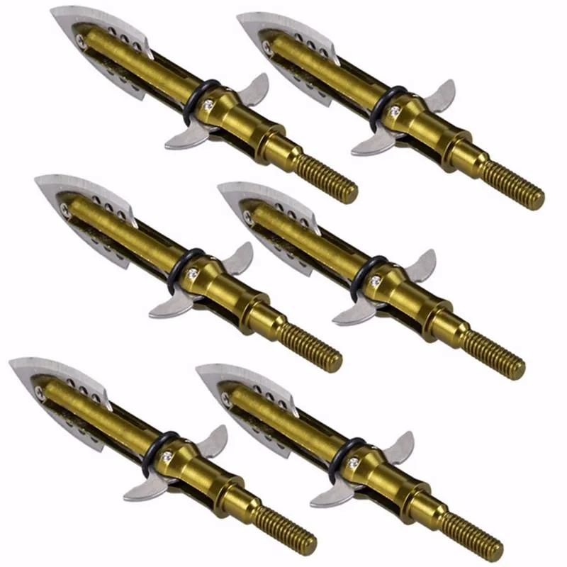 

1 pc Archery Broadheads Arrow Heads 100grain 2 Expandable Blade Arrow Point