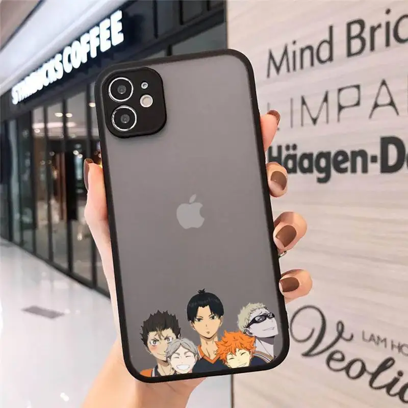 

Haikyuu Phone Cases matte transparent For iphone 7 8 11 12 plus mini x xs xr pro max cover