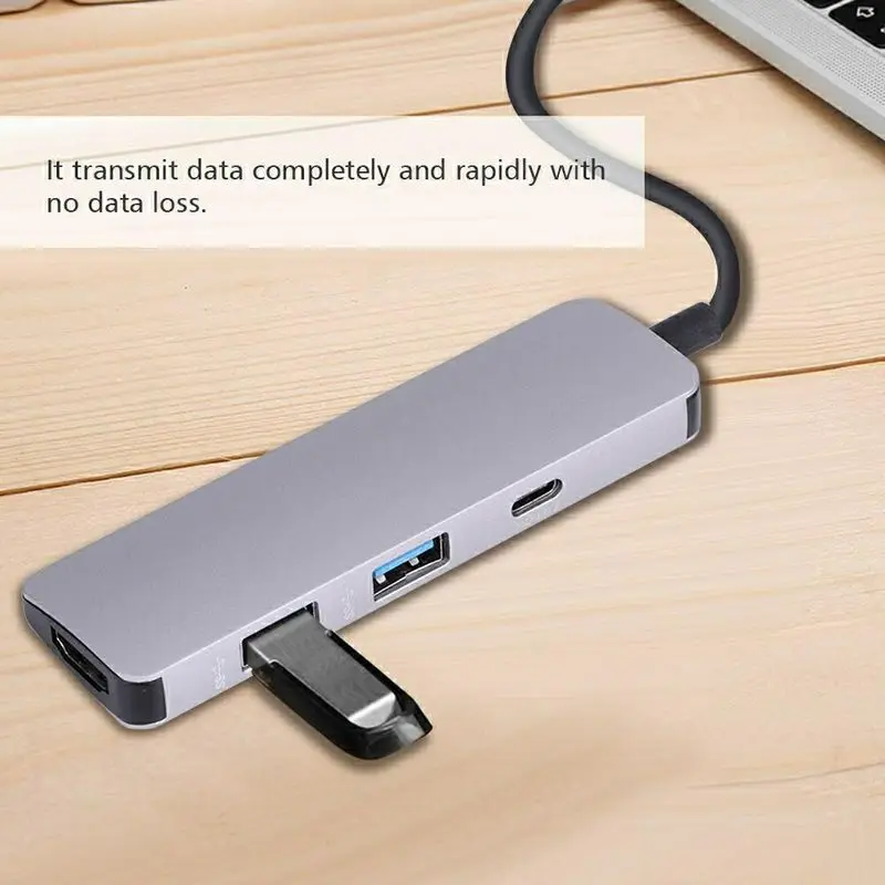 Адаптер Basix USB C HDMI Type Hub Thunderbolt 3 для MacBook Samsung Galaxy S9 Huawei P20 Mate 20 Hub|Кабели VGA| |