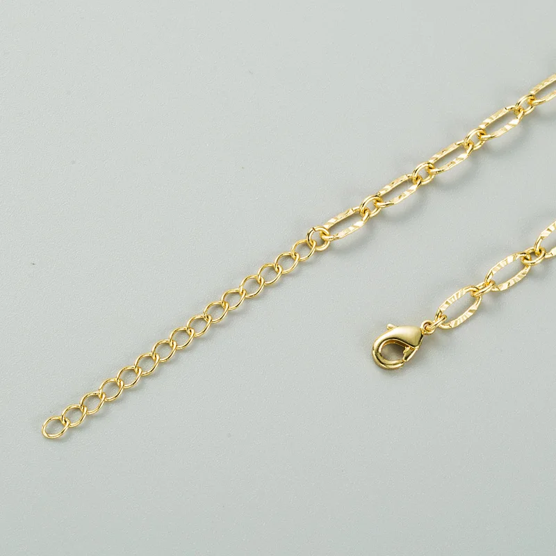 

2pcs Exquisite punk lock-shaped pendant with miniature zircon necklace