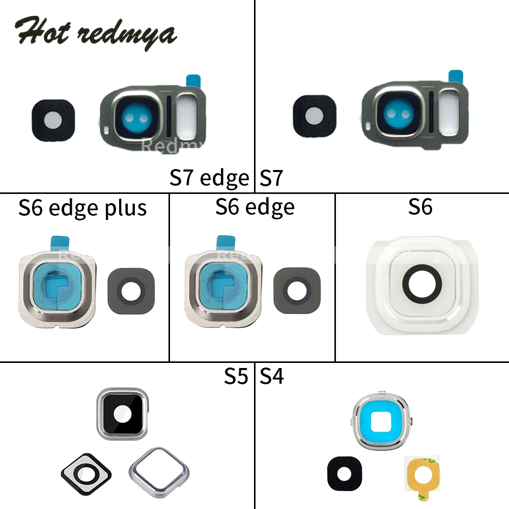 Стеклянное кольцо объектива камеры для Samsung Galaxy S4 S5 S7 Edge S6 Plus задняя крышка с