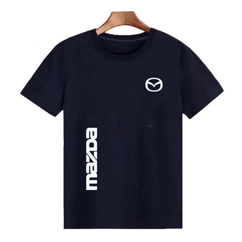 

Футболка мужская летняя из хлопка, с принтом, однотонная