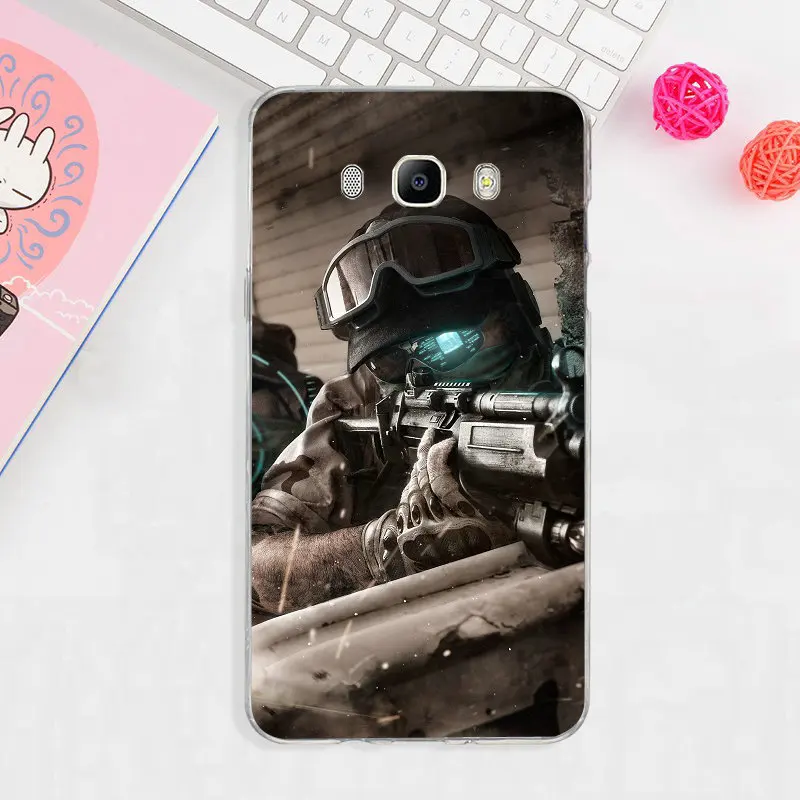 Силиконовый мягкий чехол с принтом армейского солдата из ТПУ для samsung Galaxy J1 J2 J3 J4 J5