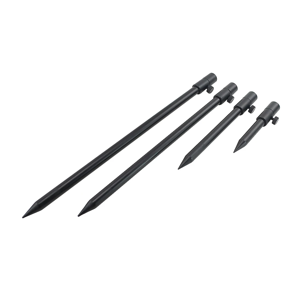 2 x Carp Fishing Bank Sticks Aluminium Black Rod Pod Diameter 16mm Fishing Accessories