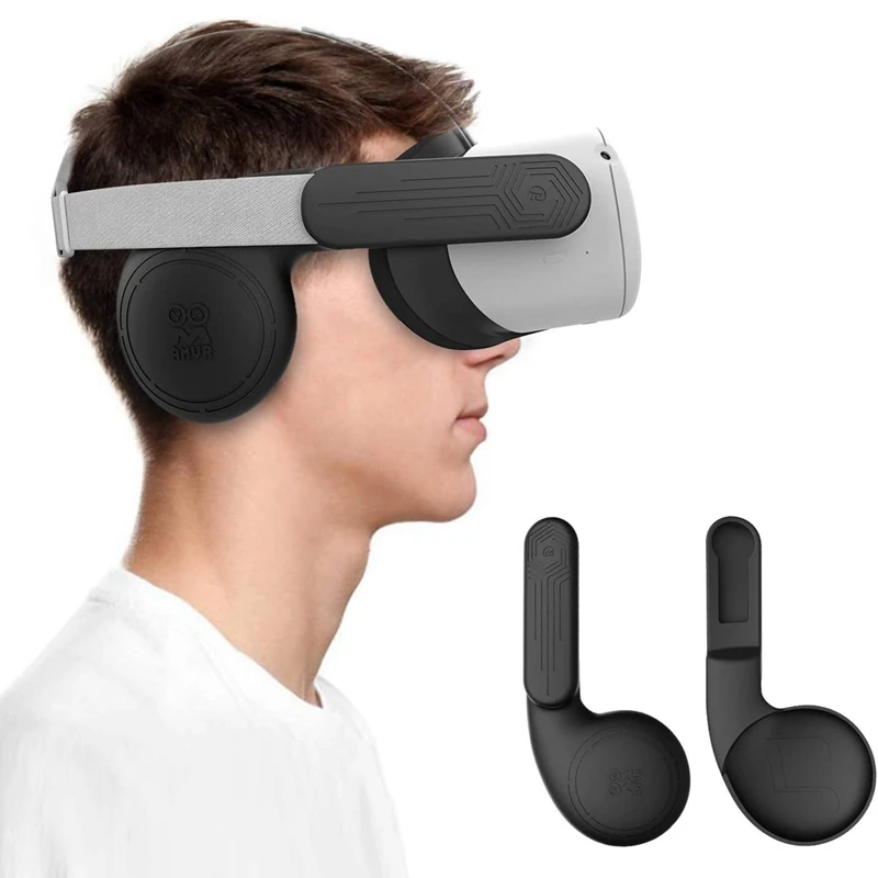 AMVR OOM 1 пара силиконовых шумоподавляющих наушников черные и комплект VR мягкая