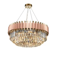 e14 led postmodern crystal stainless steel rose gold pendant lights pendant light suspension luminaire lampen for dinning room