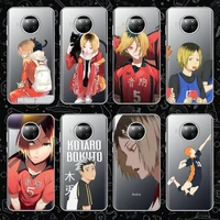 haikyuu hinata attacks anime phone case transparent for xiaomi mi redmi note 10 t 8 9 pro lite 11 samsung s 8 9 10 20