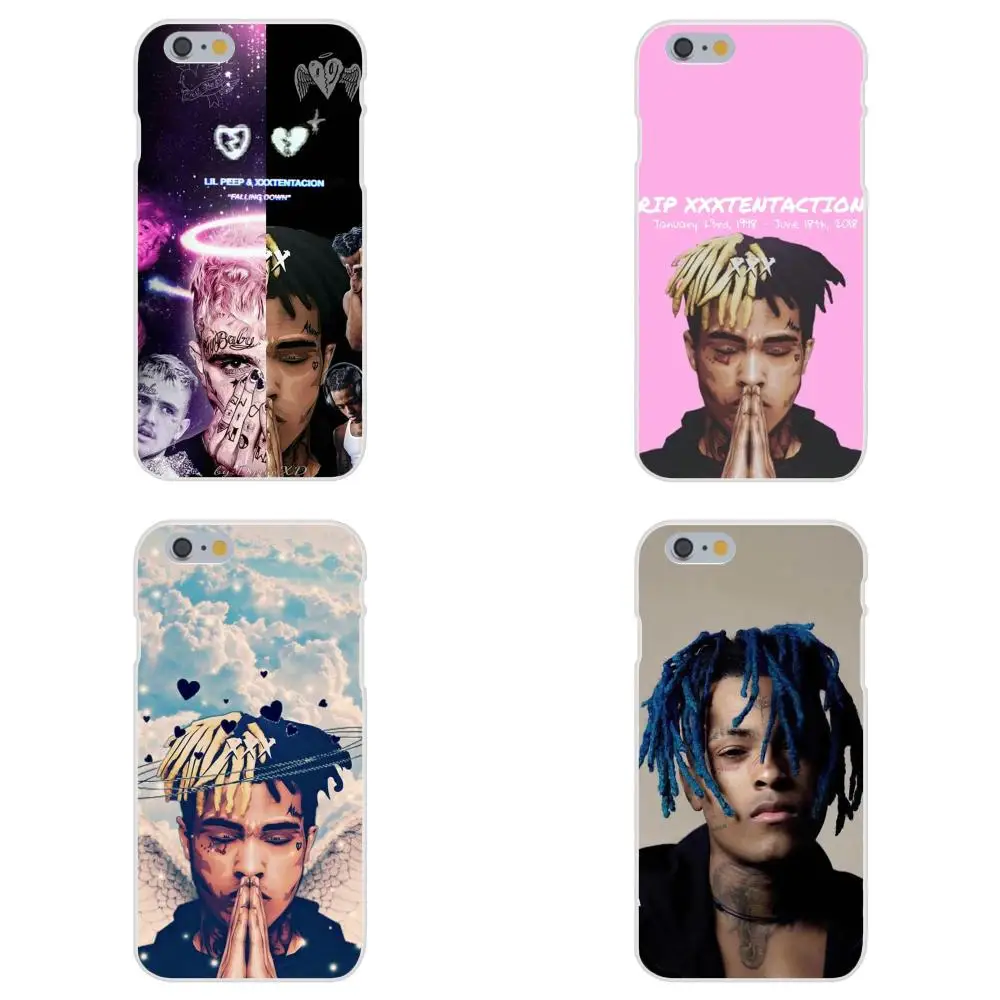 Тонкий сотовый телефон из ТПУ для Apple iPhone 4 5 5C 6 6S 7 8 Plus X XS Max XR Hip hop Singer Xxxtentacion