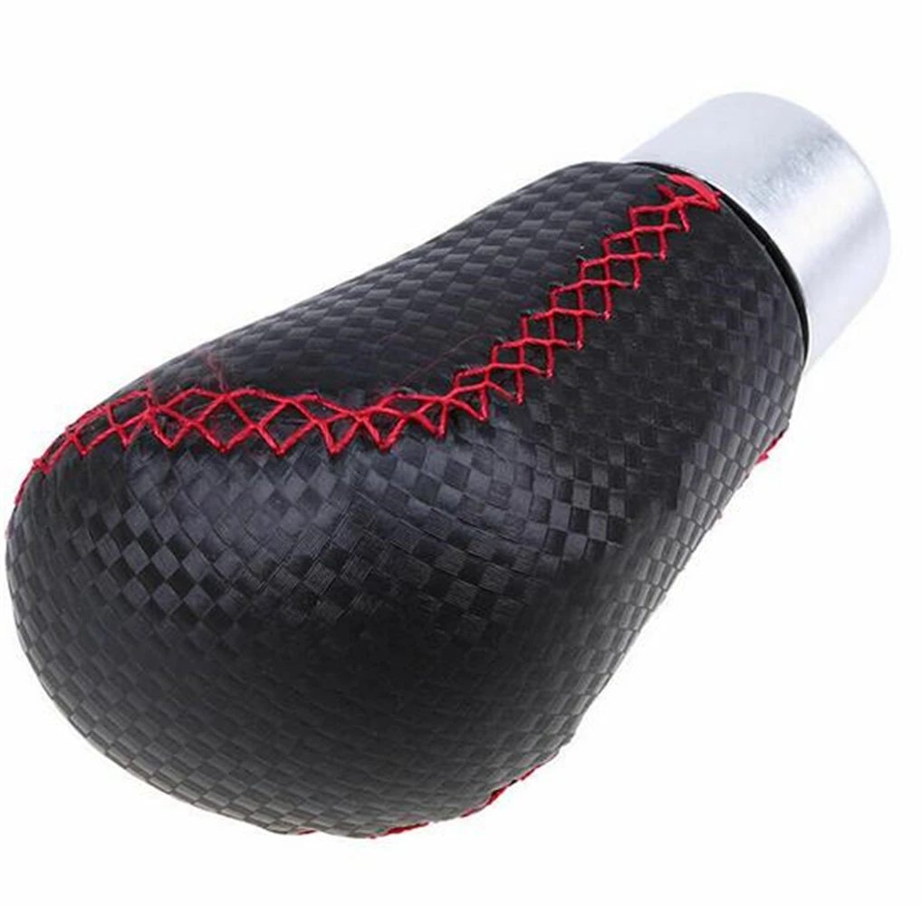 Автомобильный черный кожаный красный Ститч из углеродного волокна ручной