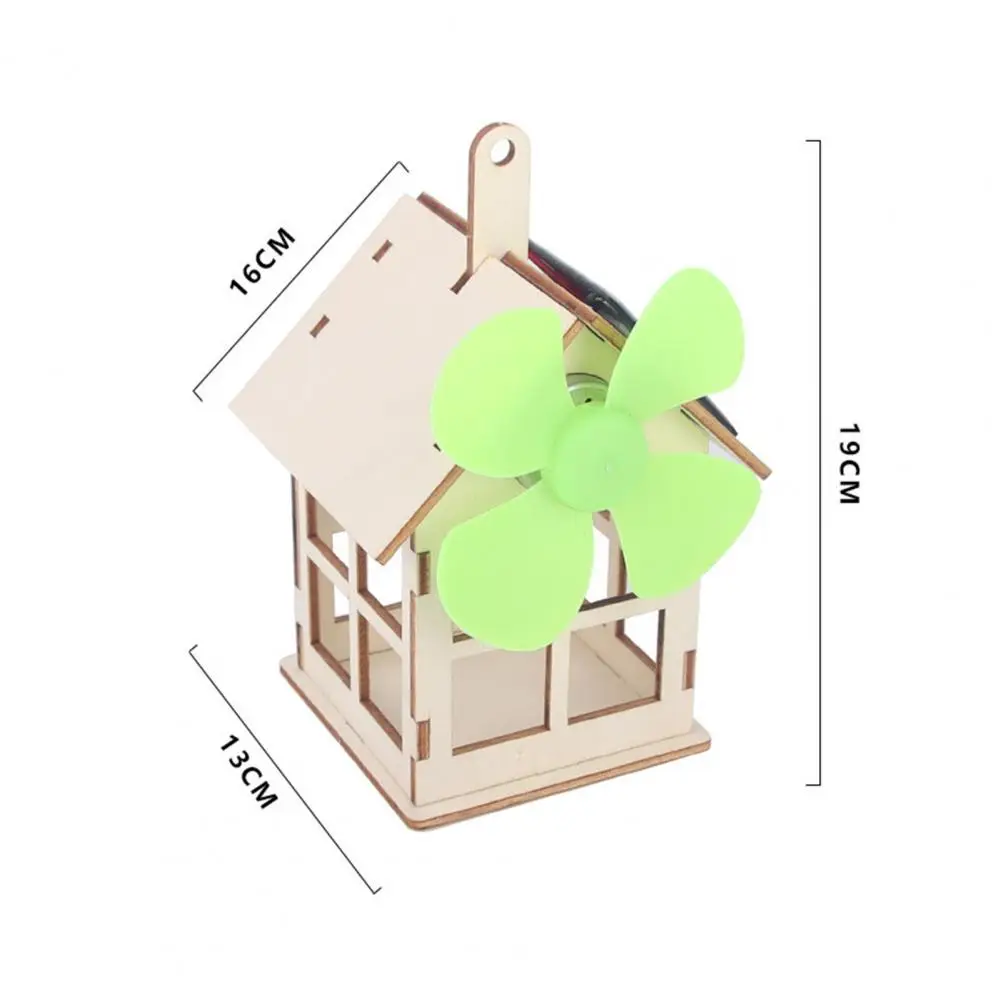 

Solar Power Toy Kid-safe Teamwork Ability Wood Educational Projects Solar Kit Physics Science Experiment Toy for Family