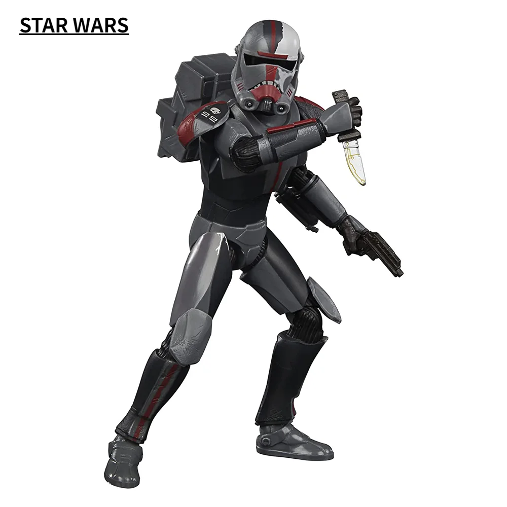 На тему Звездных войн черная серия бракованной партии Охотник 6 дюймовый весы