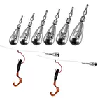 10 шт.компл. Поворотный на 360 градусов свинцовый грузило s окунь уличные рыболовные снасти аксессуары